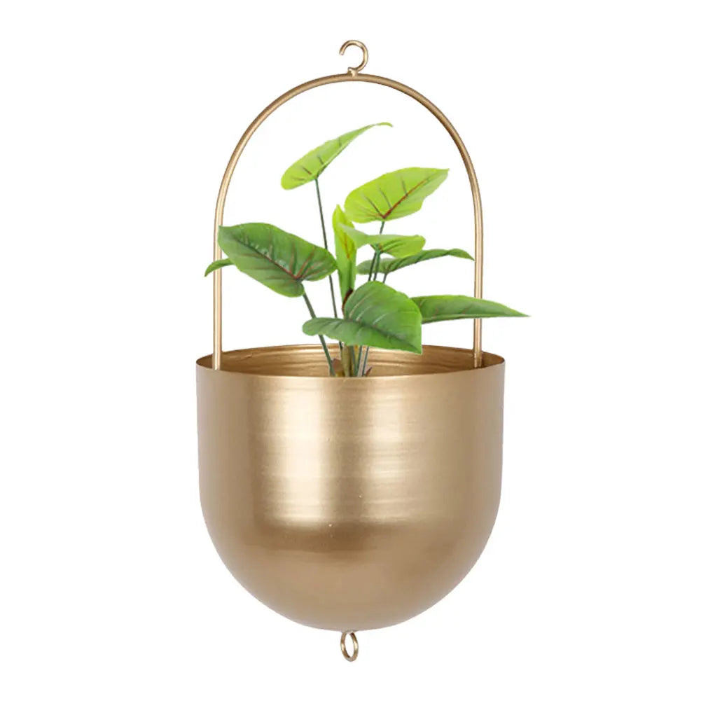 Hanging Planter Pots Minimalist Hanging Flower Pots Metal Hanging Plant Baskets Creative for Succulent Flower Air Plants