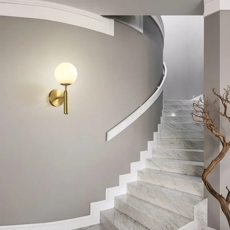 Nordic Led Wall Lamp Postmodern Simple Wall Light Creative Staircase Bedroom Bedside Wall Light  Decor Toilet light Desk lamp