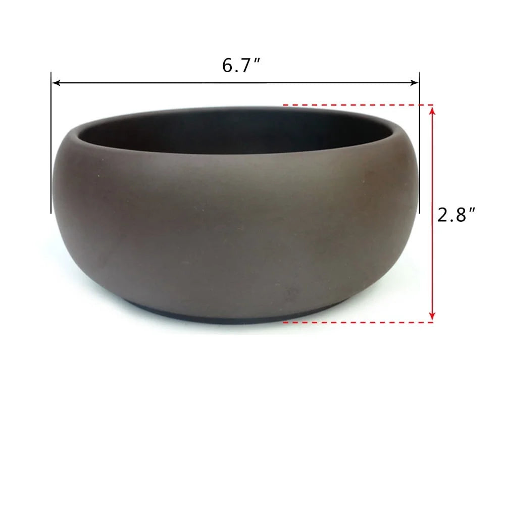 Unglazed Round Ceramic Planter Pot Succulent Cactus Holder with Drainage Perfect Home Office Decoration Wedding Party