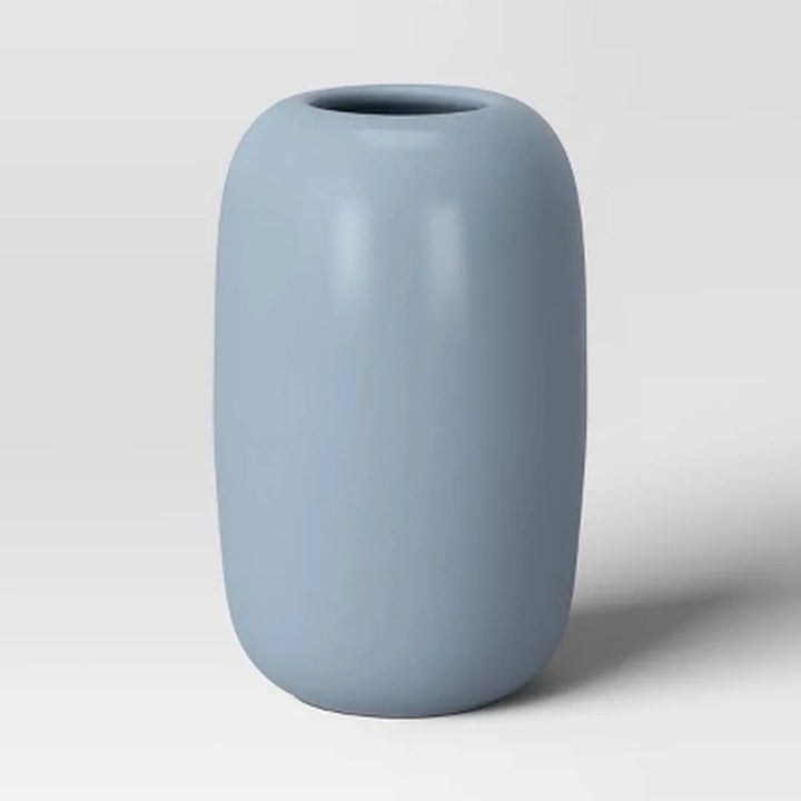 Ceramic Pill Decorative Vase Watertight Tabletop Centerpiece Flowers Home Decor Unique Accent Piece 8 Inches High