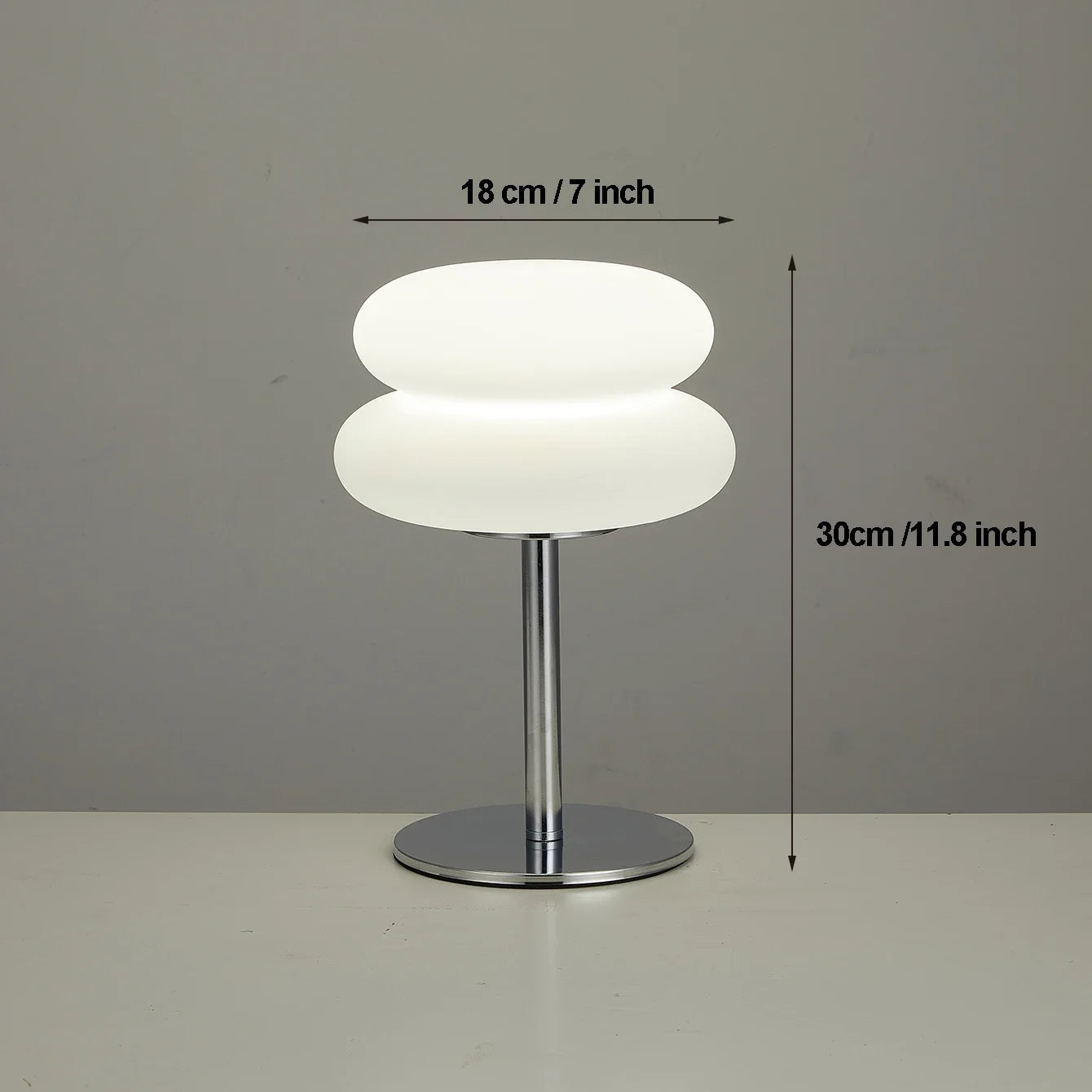 Bauhaus  table lamp plastic lampshade  bedroom bedside living room Nordic mushroom lamp 9-level brightness dimming ambient light
