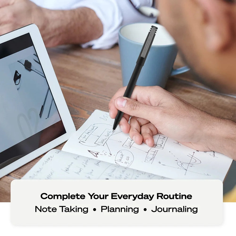 Micro Point Rollerball Pens 0.5mm Red Ink 12ct Smooth Writing Eco-Friendly Water Fade Fraud Protection Office School Journal