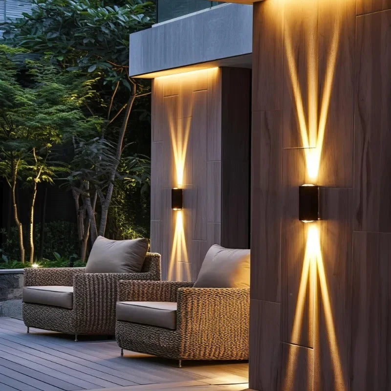 Outdoor Beam Wall lights, Up and down lights, Waterproof Wall lamp for patio yard garden poolside