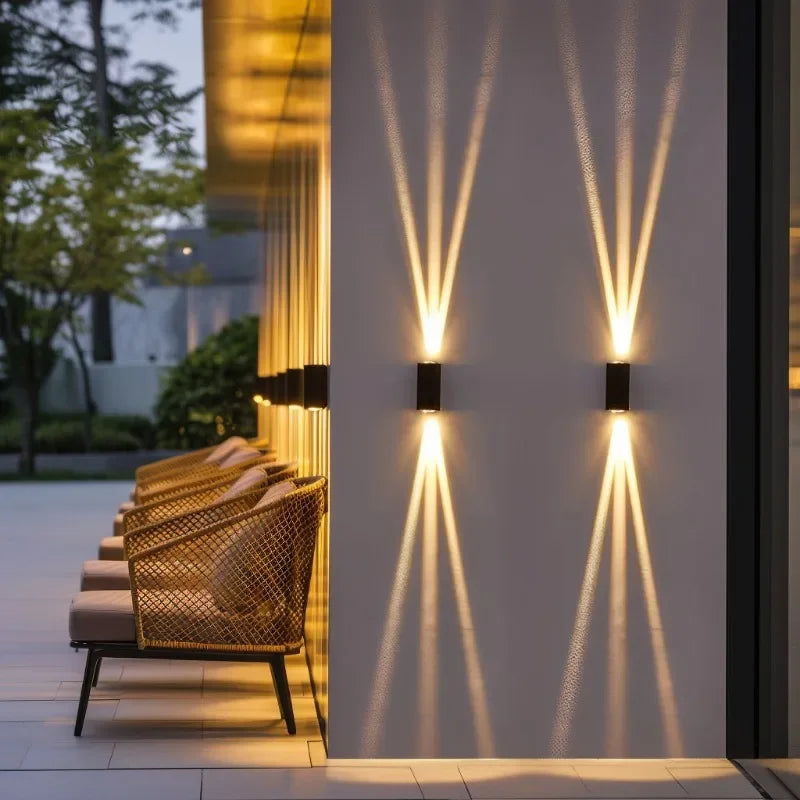 Outdoor Beam Wall lights, Up and down lights, Waterproof Wall lamp for patio yard garden poolside