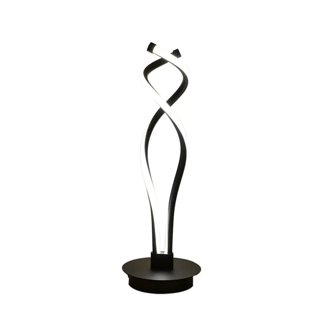 Modern LED Spiral Table Lamp Bedside Desk Light Bedroom Decor Curved Light Tabletop Light Reading Lamp