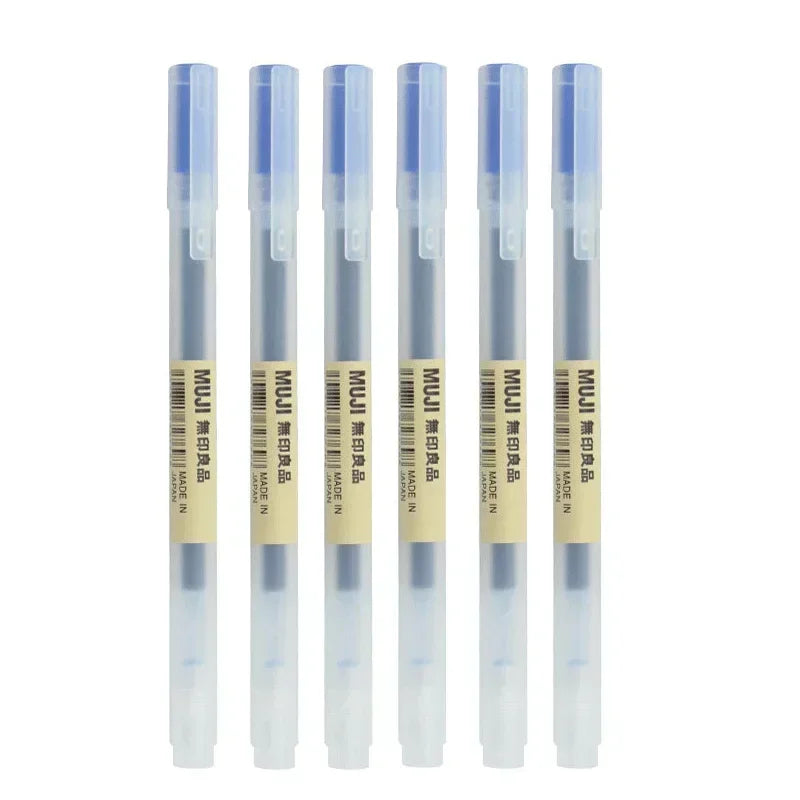 6/8Pcs/Set Gel Pen Black/Red/Blue 0.38/0.5mm Ink Japan Color Pen Office School Ballpoint Pen Japanese Kawaii Stationery