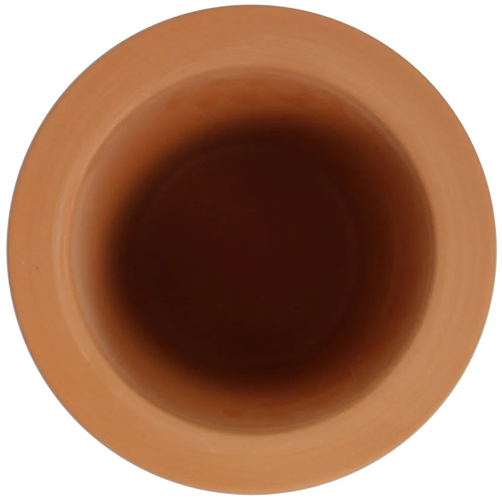 8in Self Watering Planter Terracotta Indoor Outdoor Planter Hydroponic Cylinder Pot Two-Piece Design