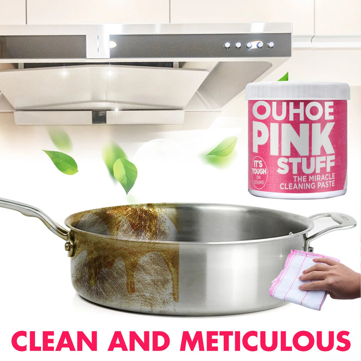 5pcs Household Cleaner Cream Multifunction Kitchen Heavy Oil Dust Stain Removal Powder Cookware Grease Cleaning Degreaser