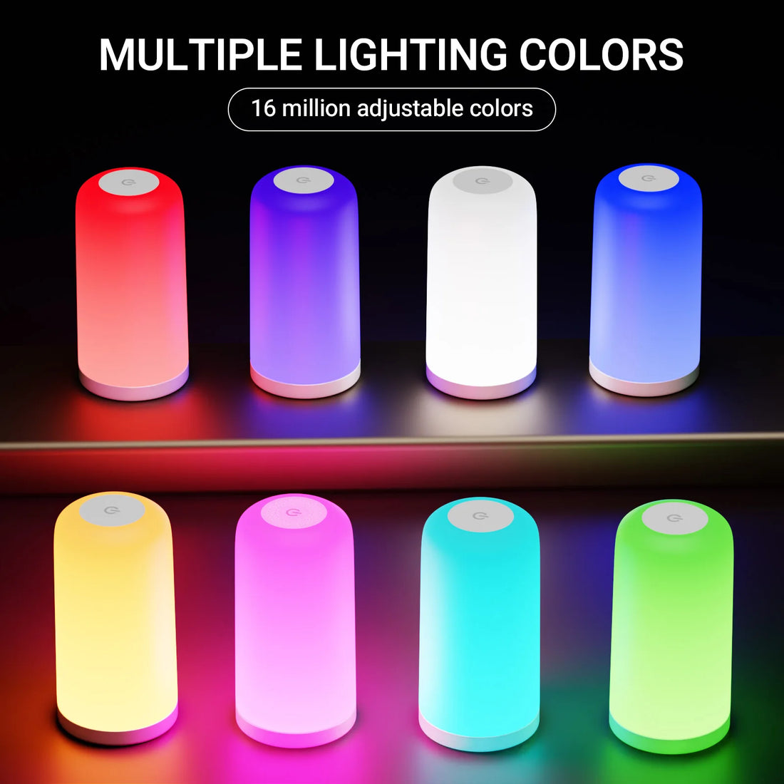 1Pack Smart Pat Light, Lights up When You Touch, Support App Control, Rgb Color Change, Timing Switch, Suitable for Bedroom, Living Room, Studio Viewing Room.