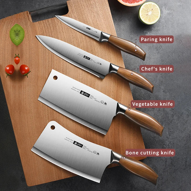 Professional Kitchen Knife 4-piece set, home sharp cleaver,Multi-purpose slicer,Professional Chef Knife,Fixed blade paring knife