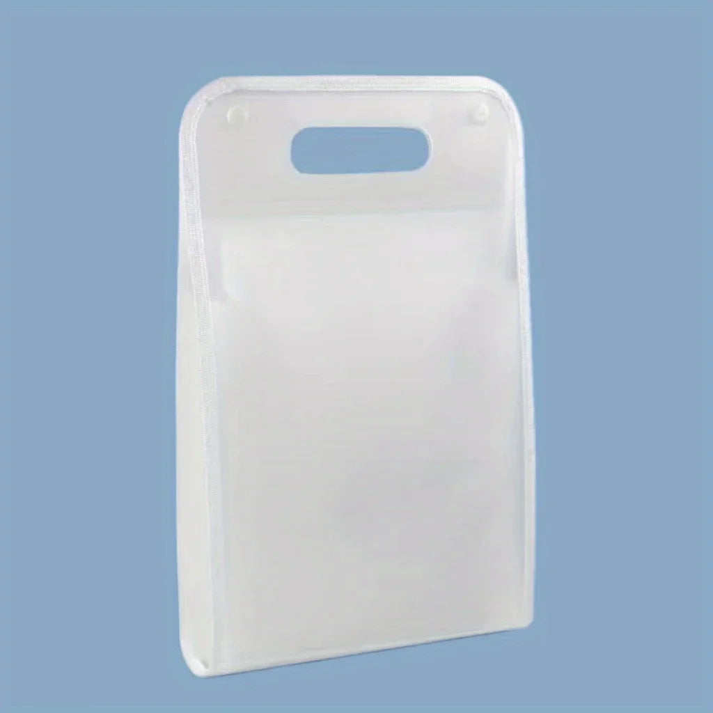 1 A4 Macaron vertical binding file bag Student test paper storage bag 13 cell portable organ bag, office school supplies