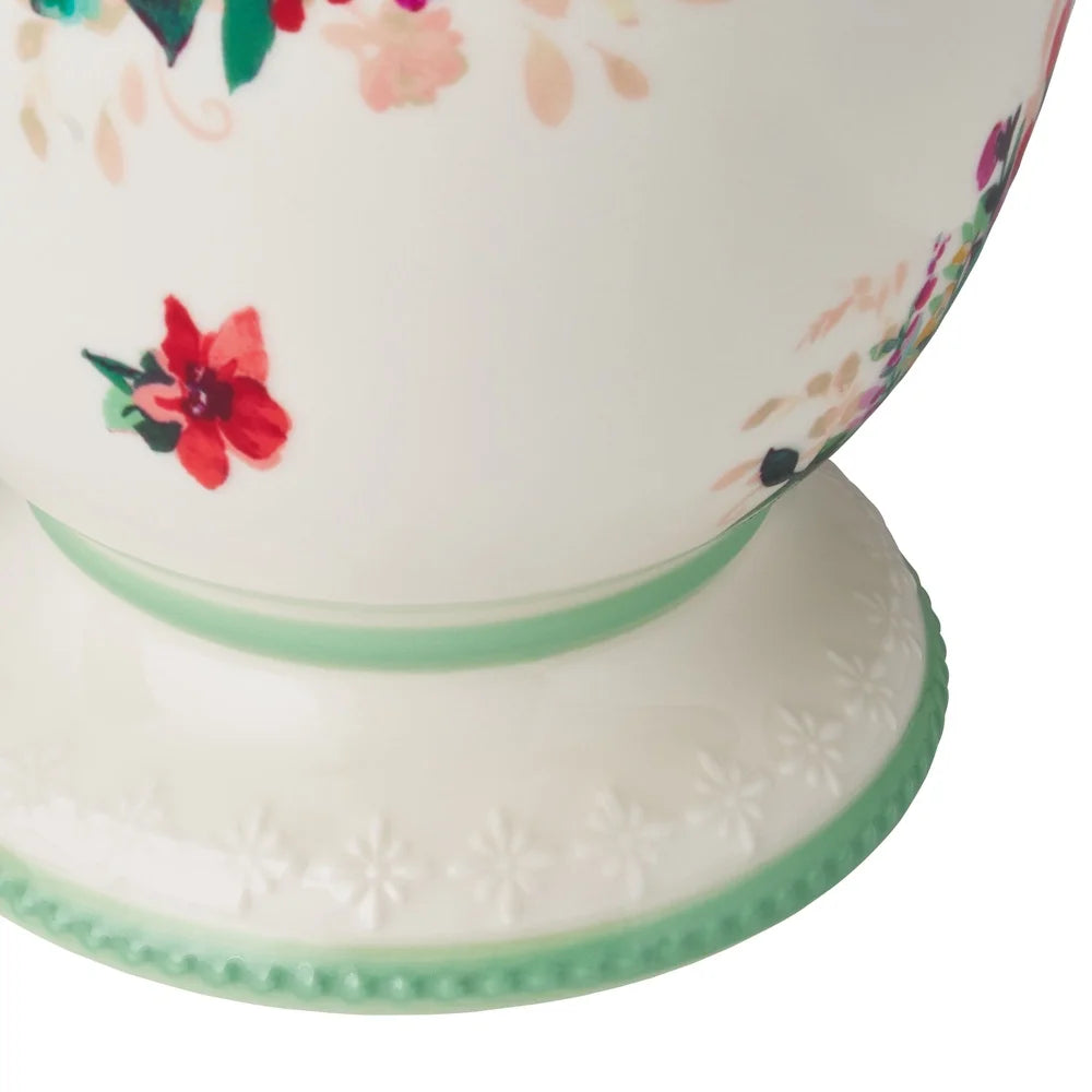 Handmade Ceramic Urn Planter 9 Inch Indoor Flower Pot Round Succulent Container Natural Accent Home Decor