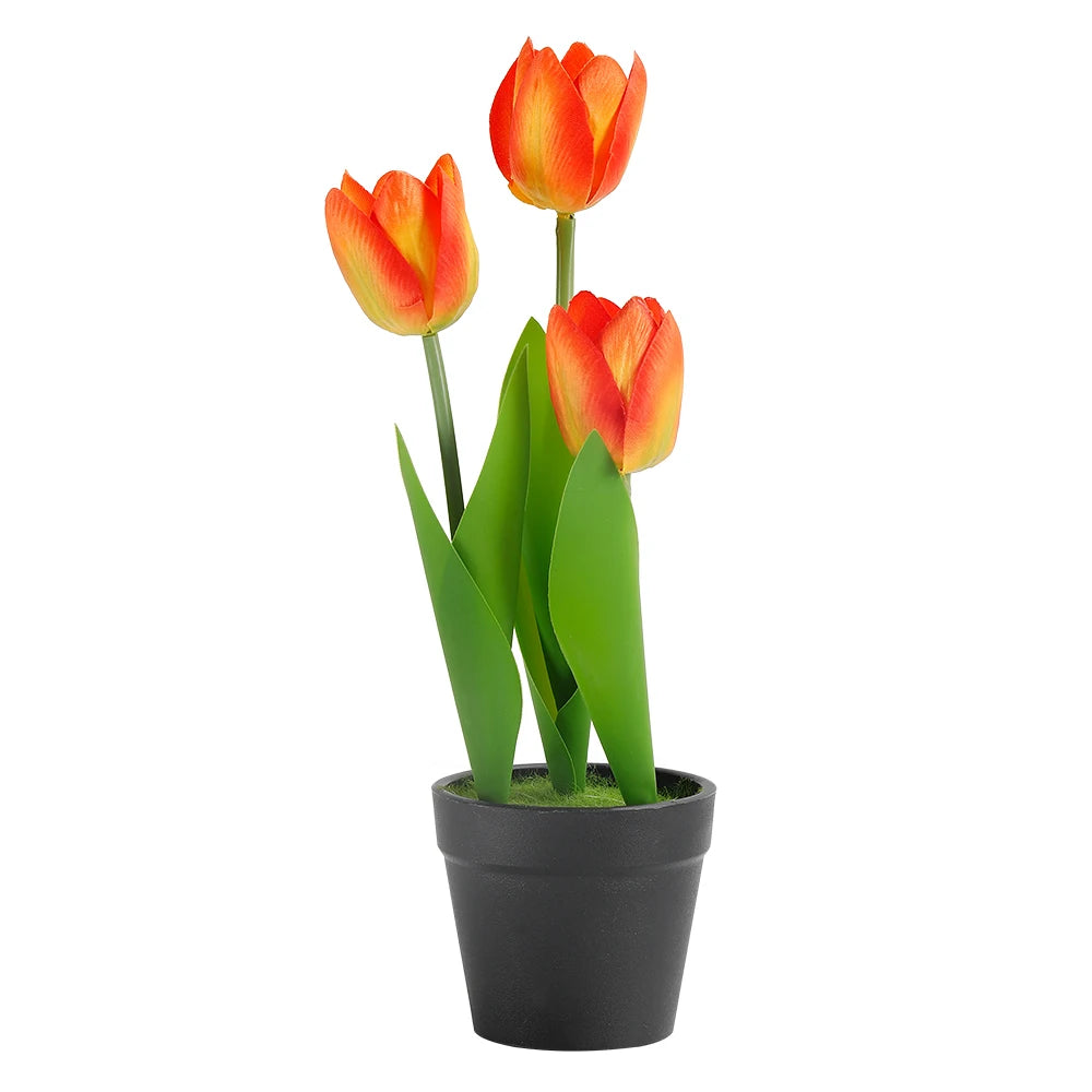 Mini Artificial Potted Flowers Bonsai - Lifelike Table Decor for Home & Garden, Fake Plant Ornaments