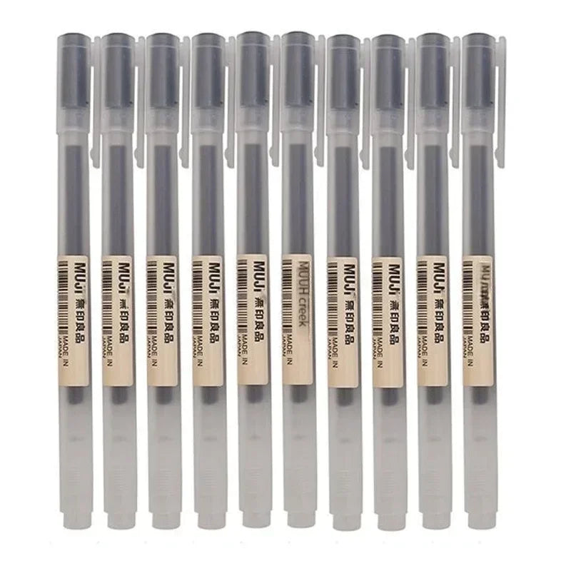 6/8Pcs/Set Gel Pen Black/Red/Blue 0.38/0.5mm Ink Japan Color Pen Office School Ballpoint Pen Japanese Kawaii Stationery