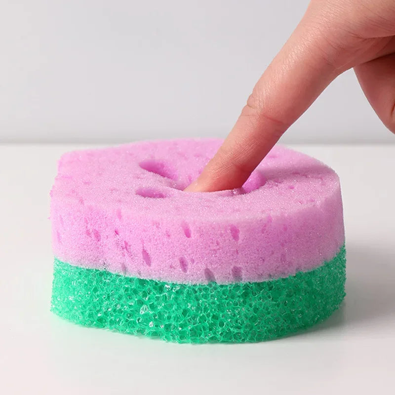 4PCS Dishwashing Sponge Cloth Magic Sponge Cleaning Brush  Anti Fouling Double-sided Sponge Sponge Tools Kitchen Accessories