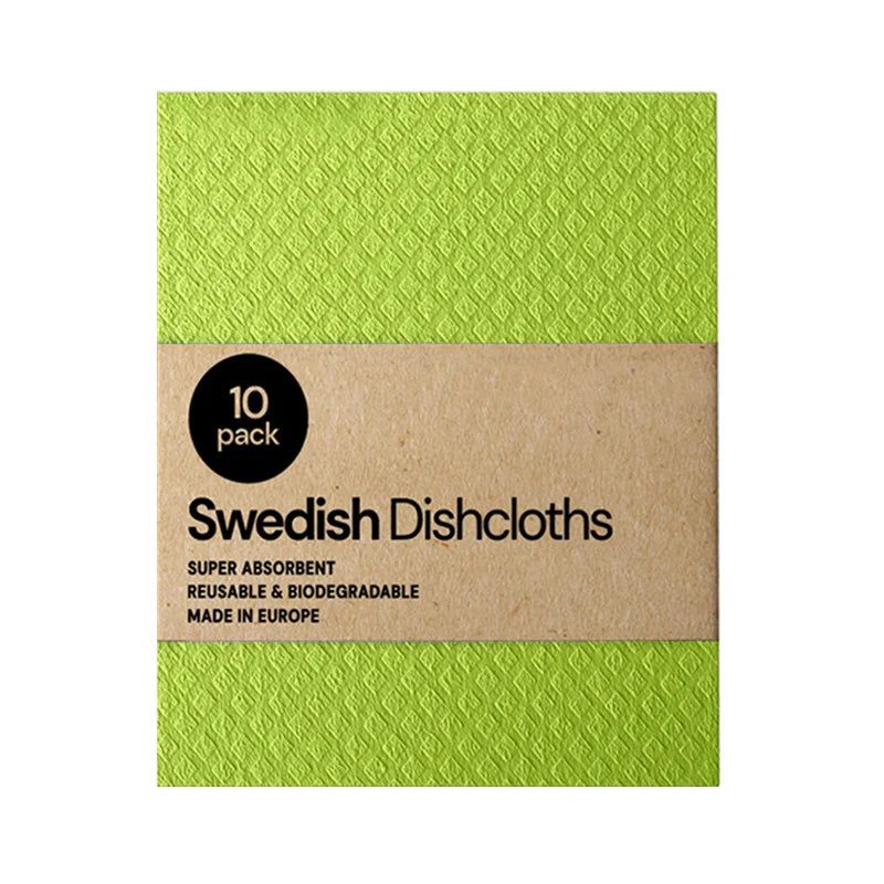 10PCS Reusable Swedish Eco-Friendly Dishcloths Kitchen Cleaning Towels Cloths Kitchen Towels Household Cleaning Products
