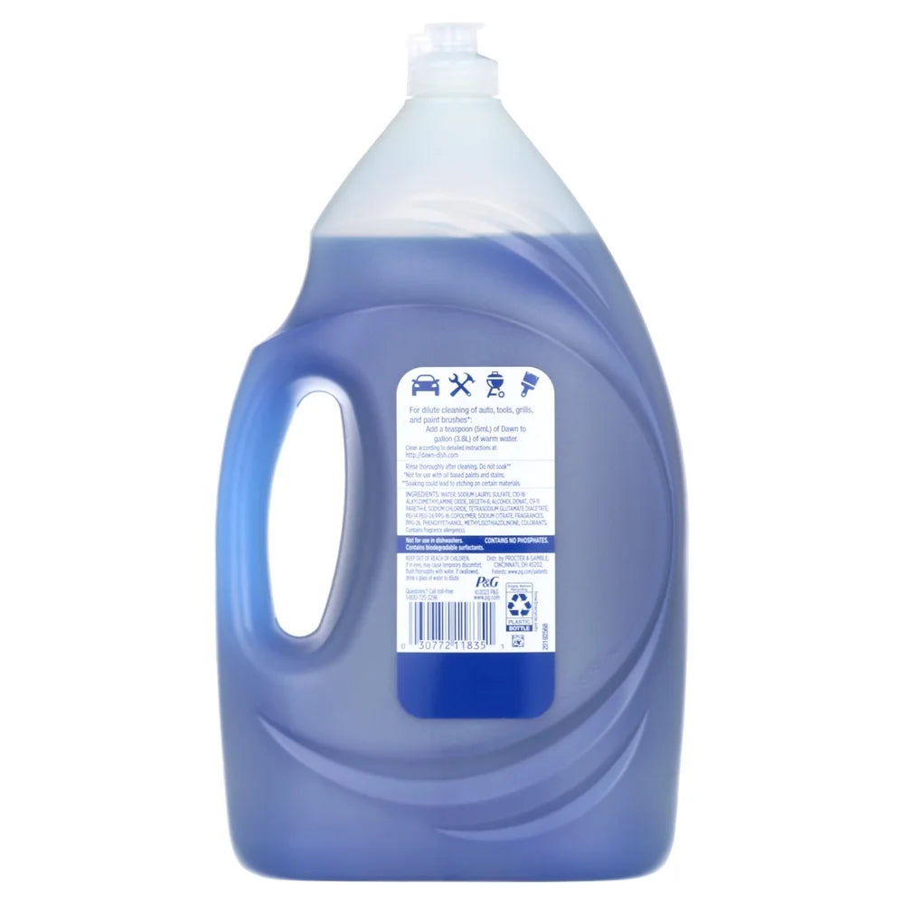 Platinum Dish Soap Liquid Grease Removal Natural Biodegradable Lemon 54.8oz Multi-Purpose Ultra Concentrated Dishwashing Cleaner