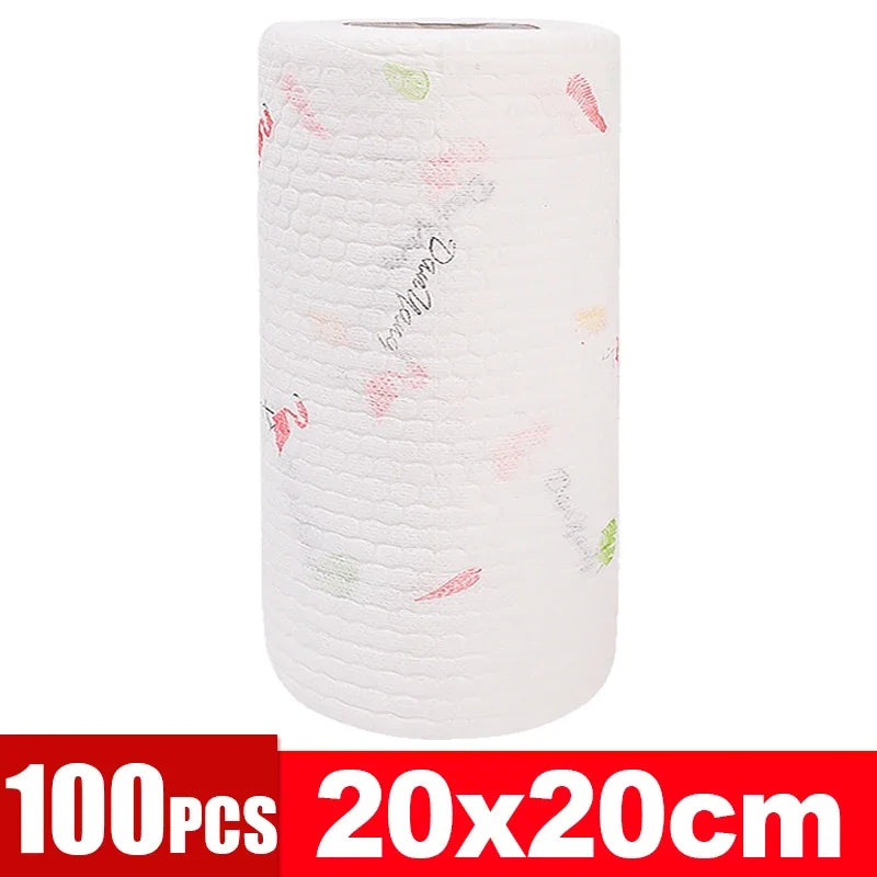 Kitchen Disposable Rags Non-Woven Reusable Cleaning Cloths Household Washing Towels Dishcloths Rag Wipes Cloth Cleaner Tools