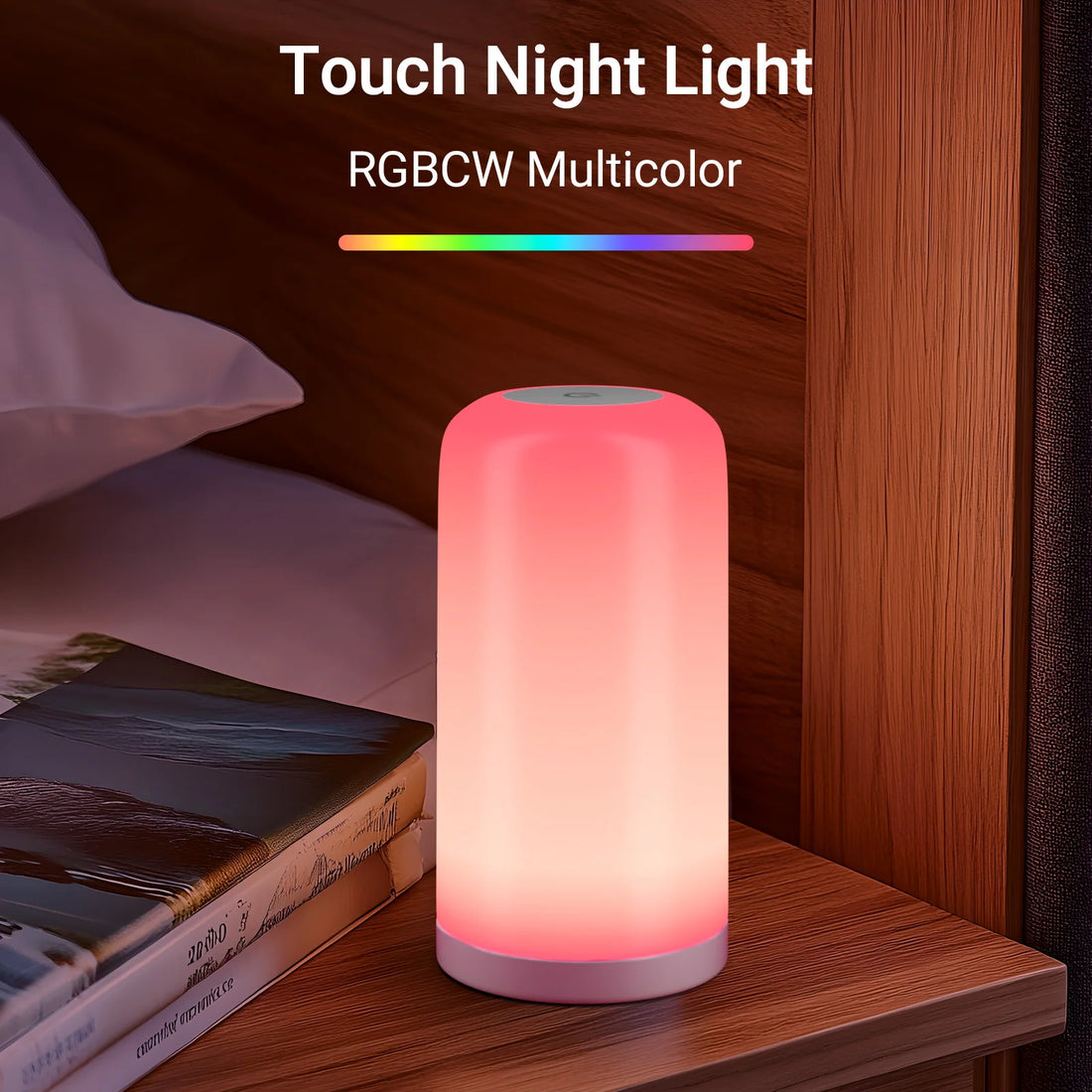 1Pack Smart Pat Light, Lights up When You Touch, Support App Control, Rgb Color Change, Timing Switch, Suitable for Bedroom, Living Room, Studio Viewing Room.