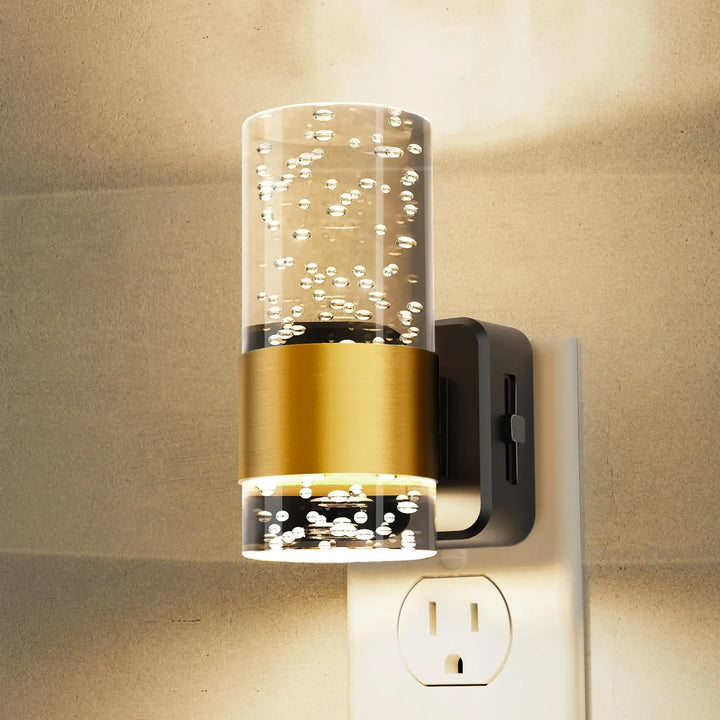 Night Light 3000K Night Lights Plug into Wall LED Nightlight with 0-100LM Adjustable Brightness Automatic Night Light for  Room