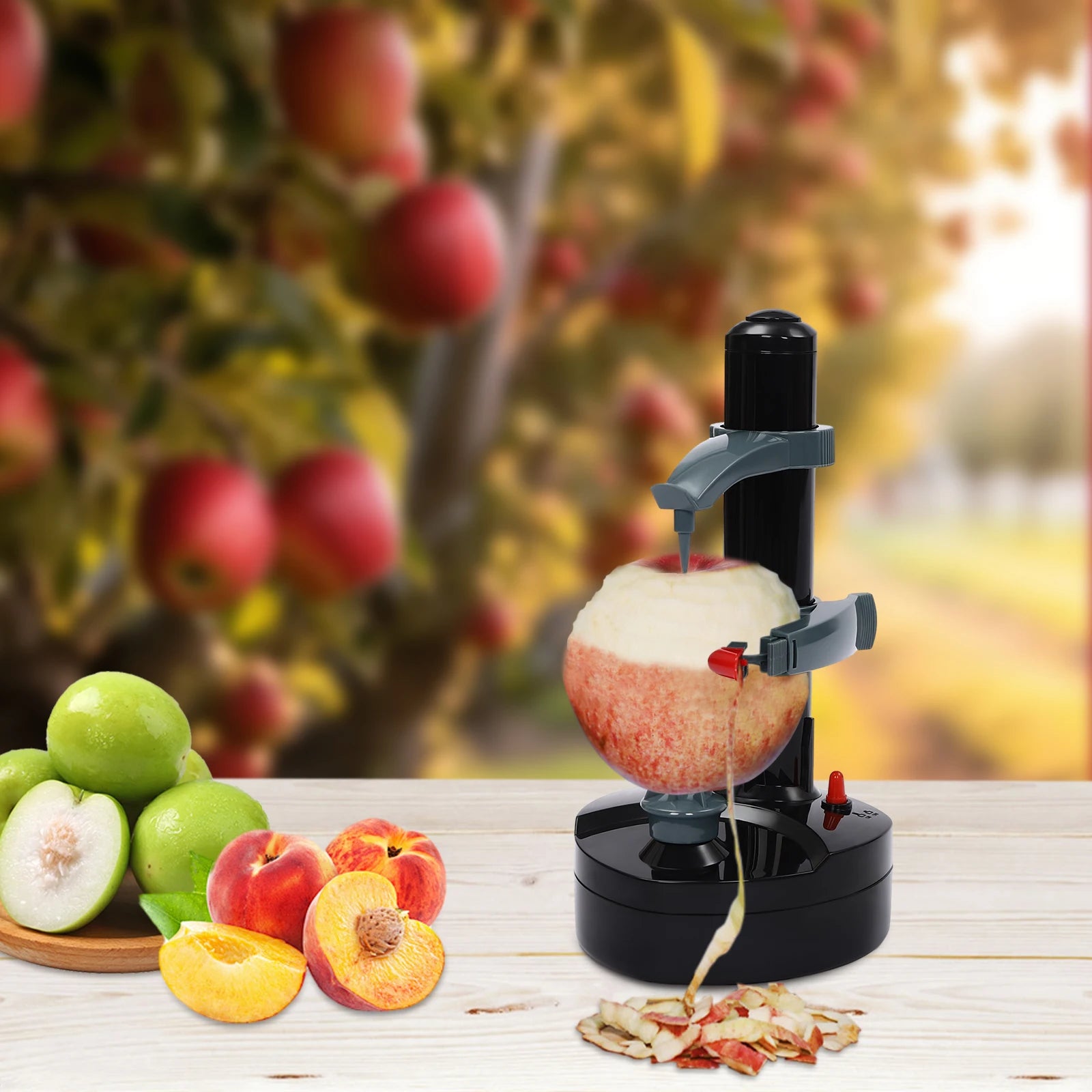 Potato Peelers Stainless Steel Electric Potato Peeler Automatic Fruit Peeler Machine Apple Peeler Vegetable Peeler for Kitchen