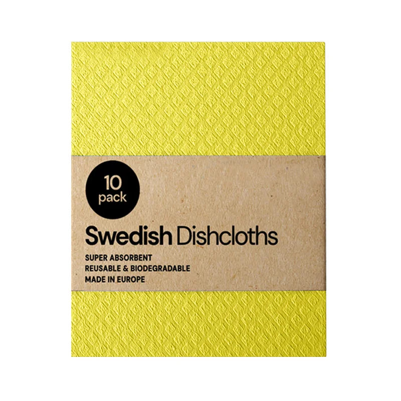 10PCS Reusable Swedish Eco-Friendly Dishcloths Kitchen Cleaning Towels Cloths Kitchen Towels Household Cleaning Products