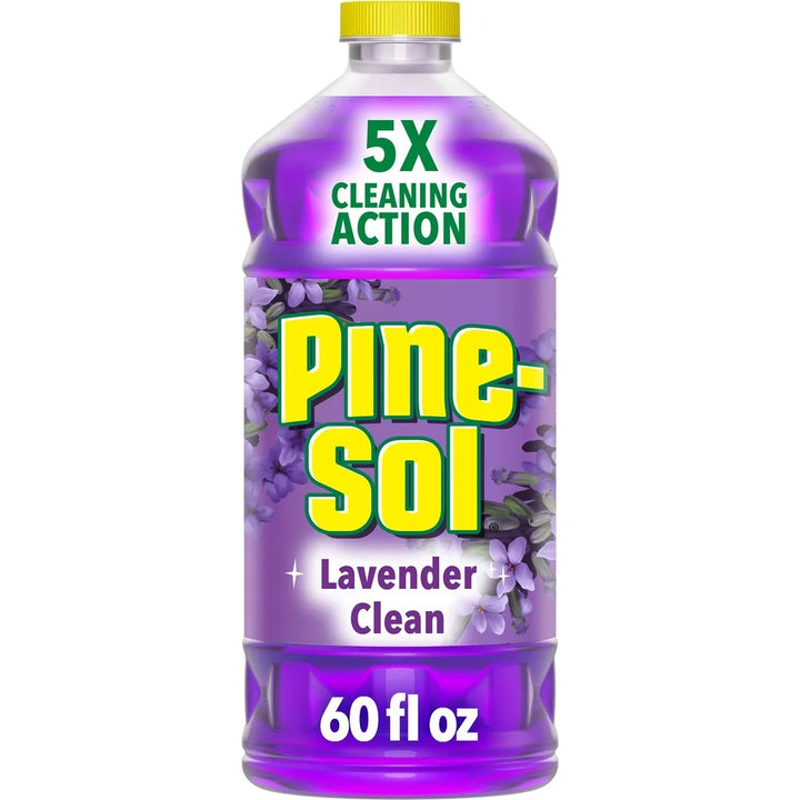 Multi-Surface Floor Cleaner Lavender Scent 60oz 5X Cleaning Action Deodorizes Cuts Grease Removes Grime Tackles Dirt Allergen
