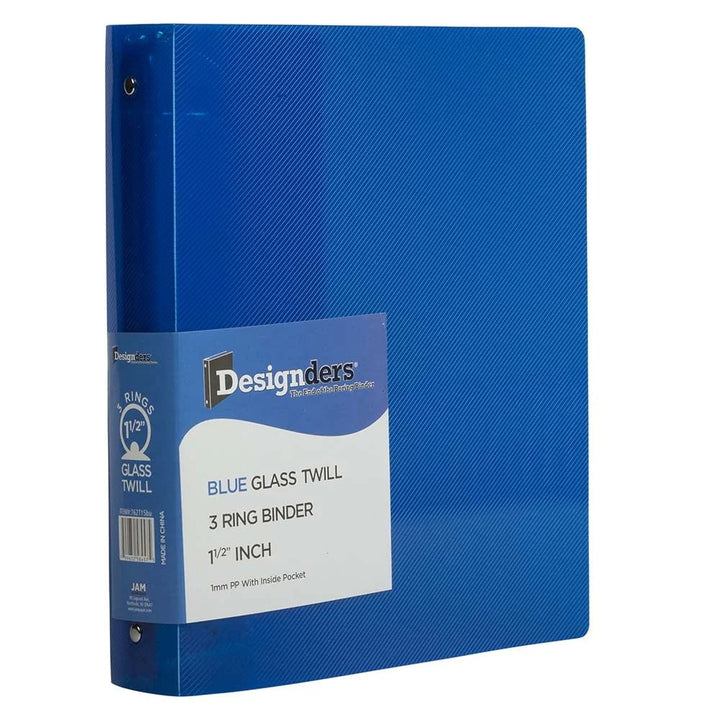 Plastic Binders with 3 Metal Rings Durable Organizer School Office Home 1 Pack Features Folder Pocket