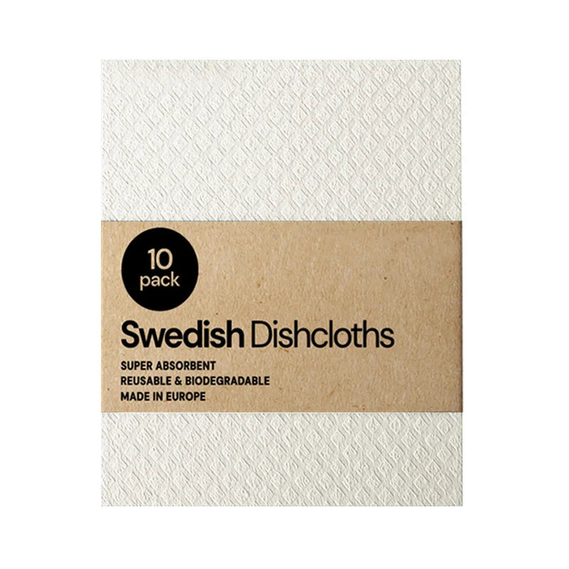 10PCS Reusable Swedish Eco-Friendly Dishcloths Kitchen Cleaning Towels Cloths Kitchen Towels Household Cleaning Products