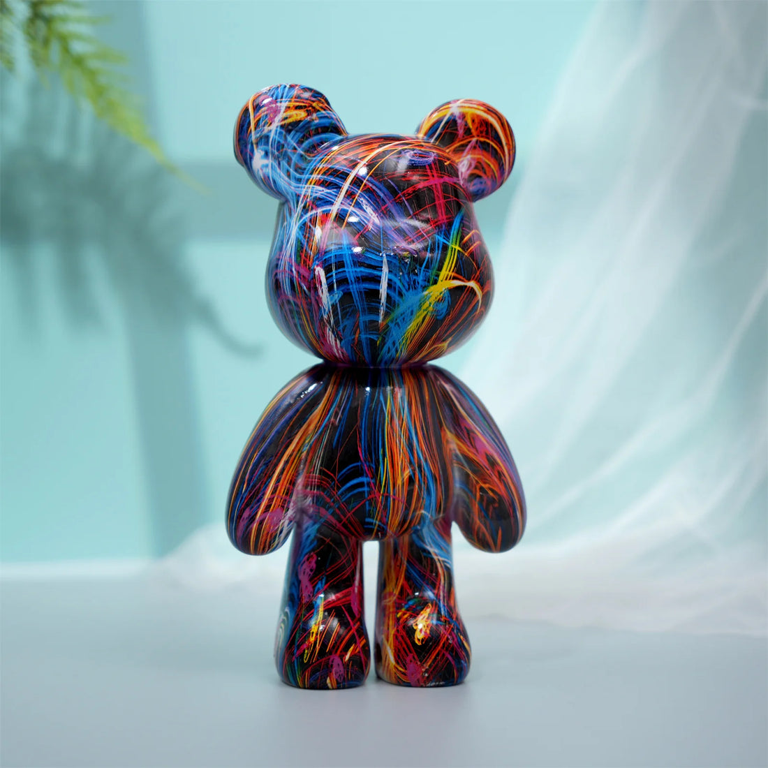 Resin Bear Statue Decor for Home, Art Figurine Animal Sculpture Ornament for Indoor，Room，Desktop