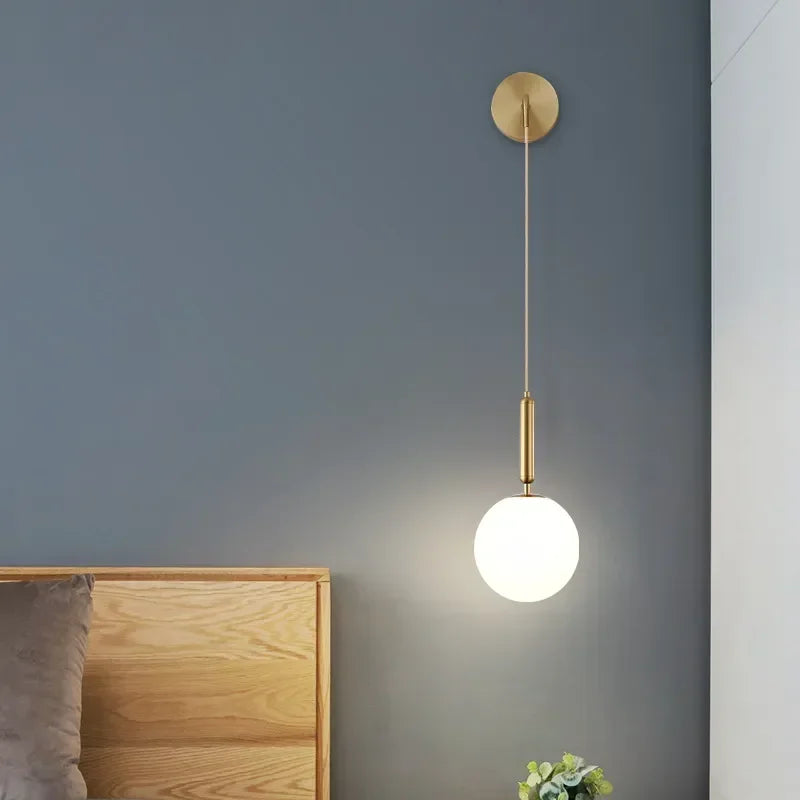 Nordic Led Wall Lamp Postmodern Simple Wall Light Creative Staircase Bedroom Bedside Wall Light  Decor Toilet light Desk lamp