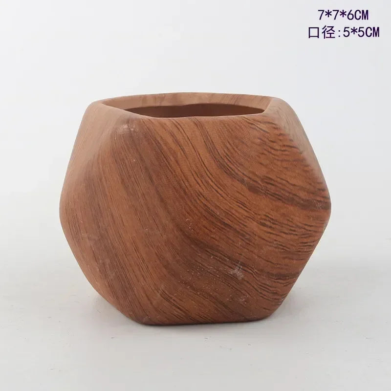 Transfer Water Art Gardening Ceramic Nordic Flower 2pcs Pots Decorations Office Supplies Vase Creative Succulent Gardening Home