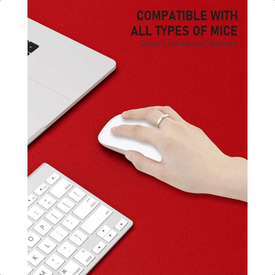 Desk Pad 23.6" x 13.8" PU Leather NonSlip Desk Mat Large Mouse Pad for Desktop Waterproof Laptop Computer Writing Mat for Offic