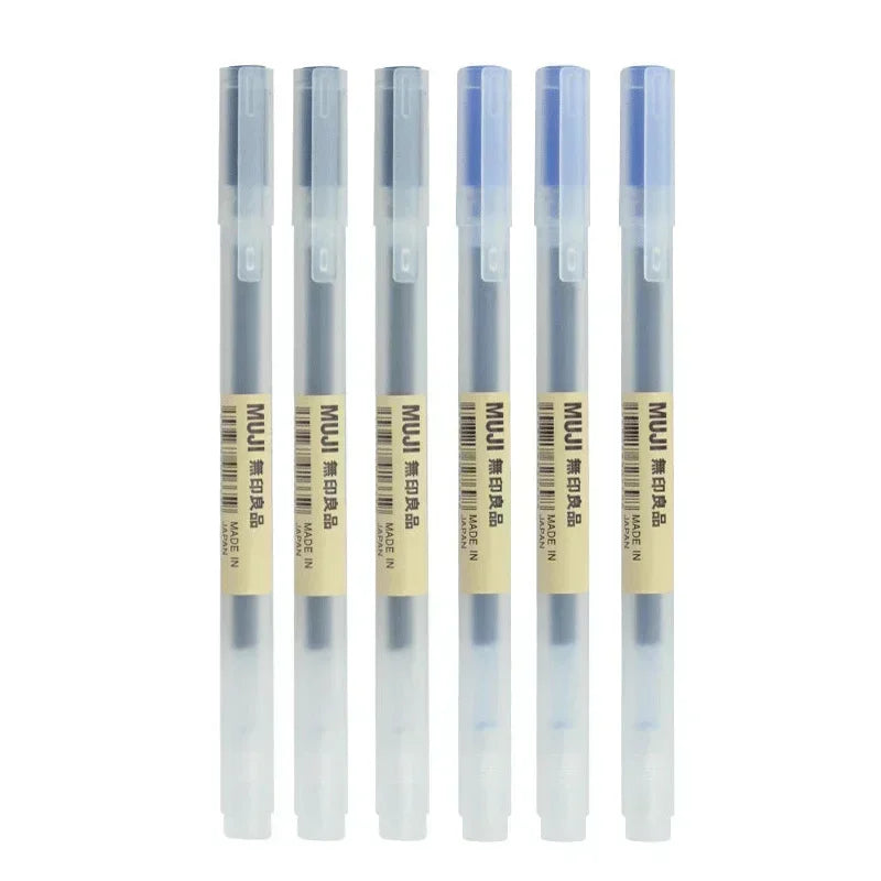 6/8Pcs/Set Gel Pen Black/Red/Blue 0.38/0.5mm Ink Japan Color Pen Office School Ballpoint Pen Japanese Kawaii Stationery