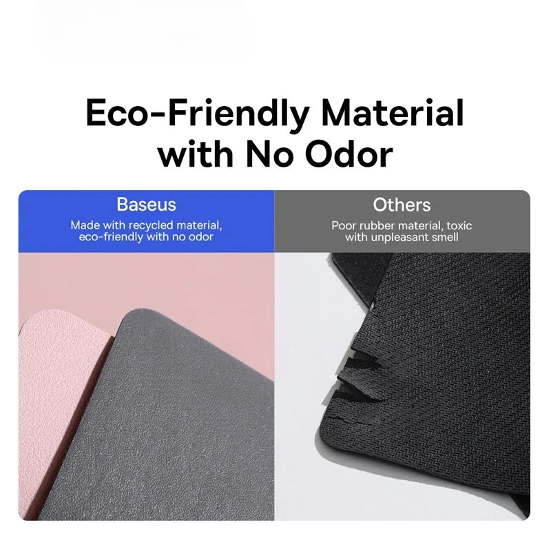 Simple Color PU Leather Mouse Mat Anti-slip Waterproof 26*21cm Mouse Pad School Supplies Office Accessories Desk Set