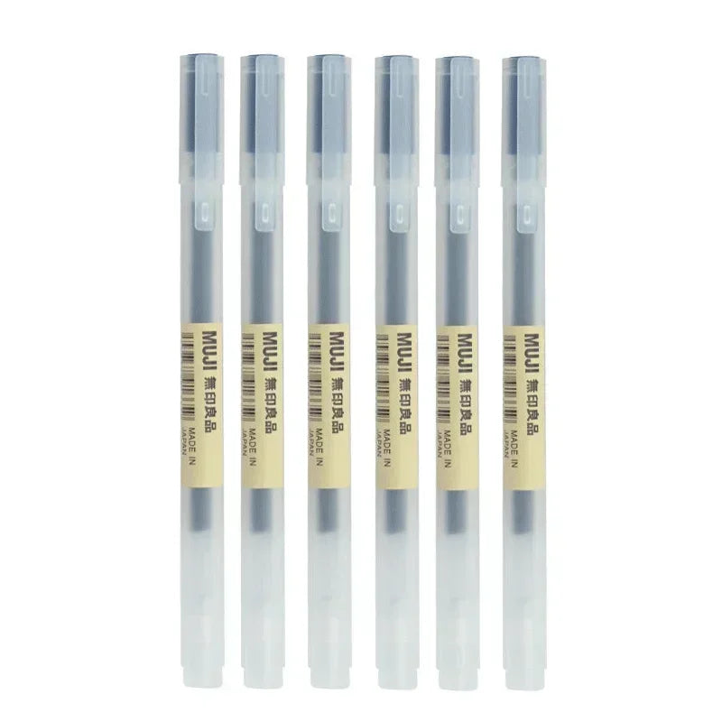 6/8Pcs/Set Gel Pen Black/Red/Blue 0.38/0.5mm Ink Japan Color Pen Office School Ballpoint Pen Japanese Kawaii Stationery