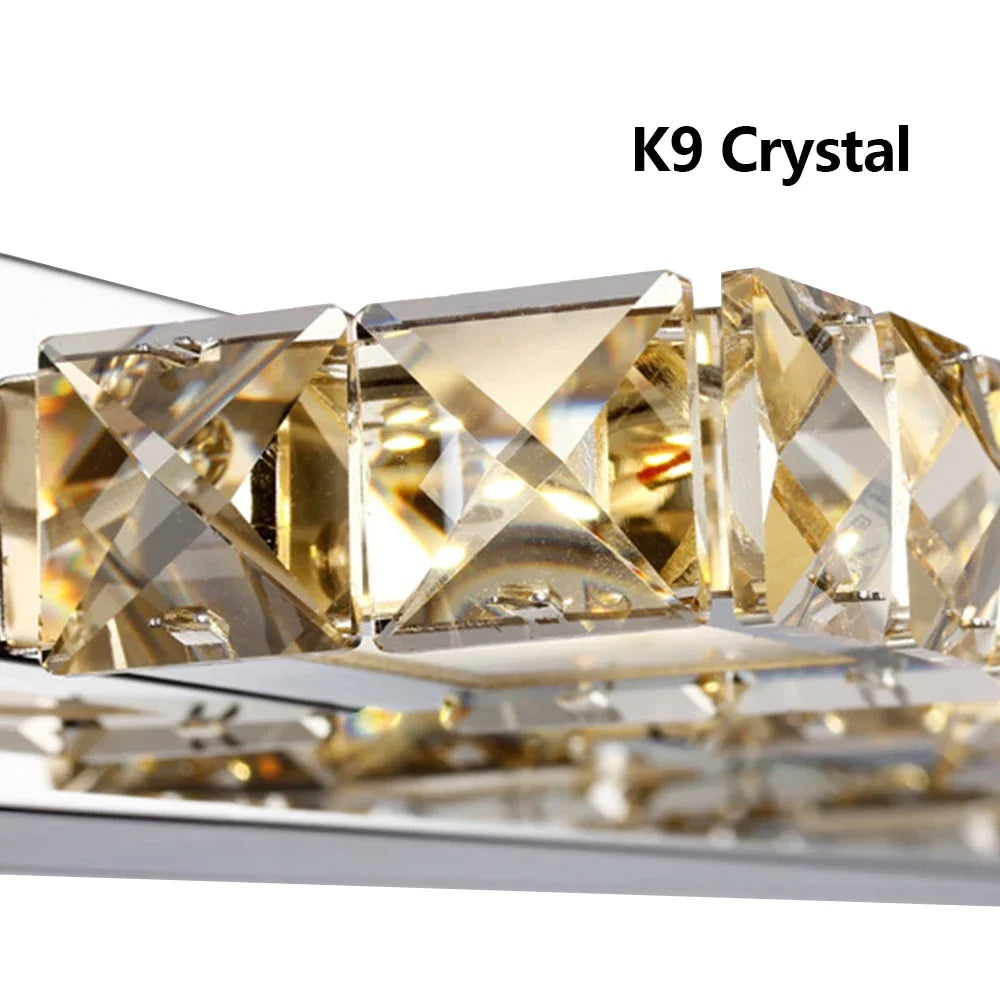 LED Lights for Bathroom Mirror 4 LED Crystal Mirror Front Vanity Lights Make-up Wall Lamp