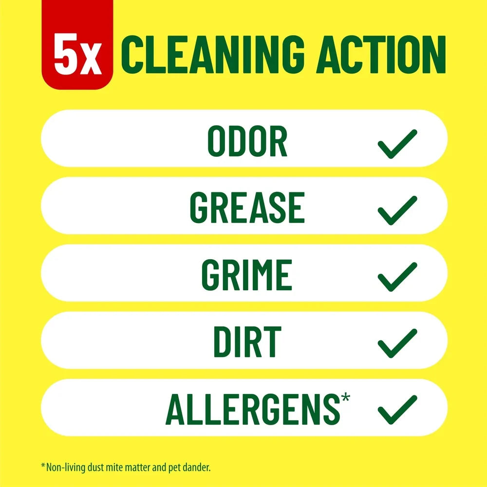 Multi-Surface Floor Cleaner Lavender Scent 60oz 5X Cleaning Action Deodorizes Cuts Grease Removes Grime Tackles Dirt Allergen