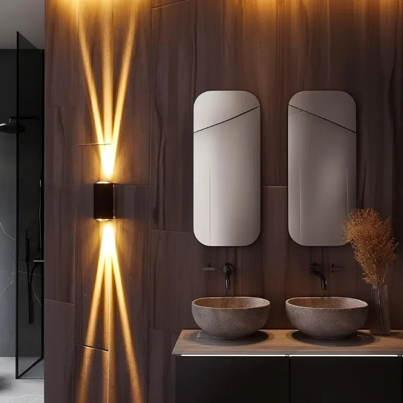 Outdoor Beam Wall lights, Up and down lights, Waterproof Wall lamp for patio yard garden poolside