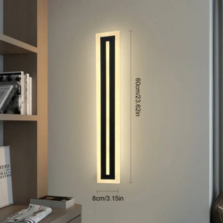 Bymaocar 16w Rectangular LED Modern Wall Lights 3000k Sconce Waterproof Exterior Lamp Warm Comfortable Indoor/outdoor Wide Use