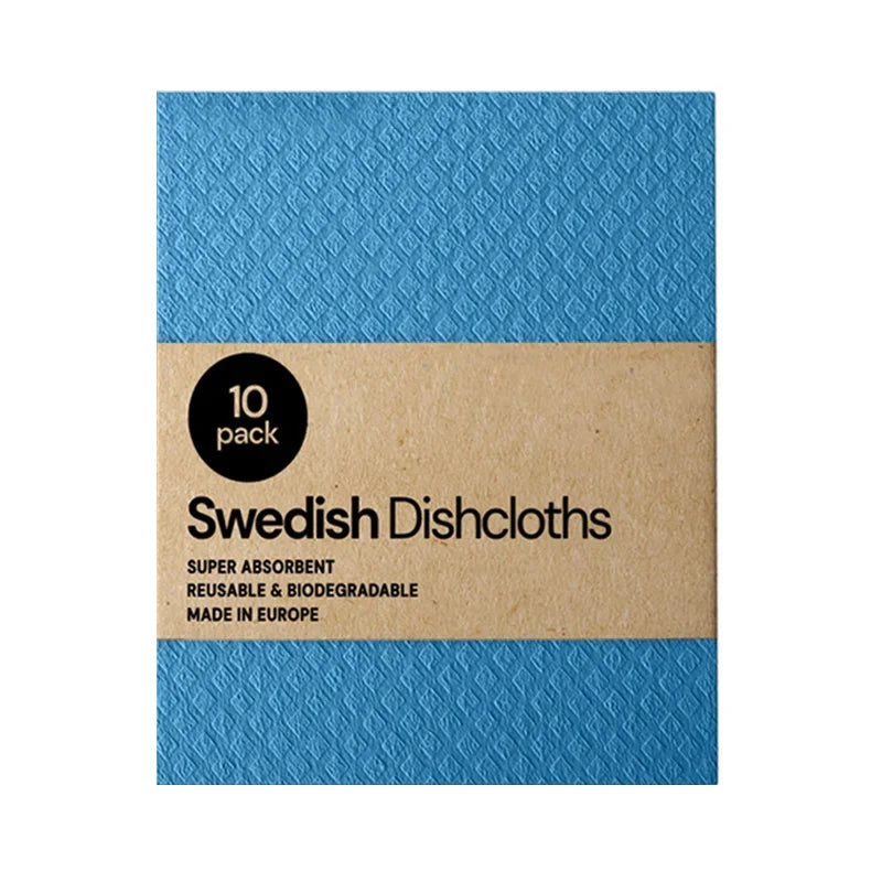10PCS Reusable Swedish Eco-Friendly Dishcloths Kitchen Cleaning Towels Cloths Kitchen Towels Household Cleaning Products