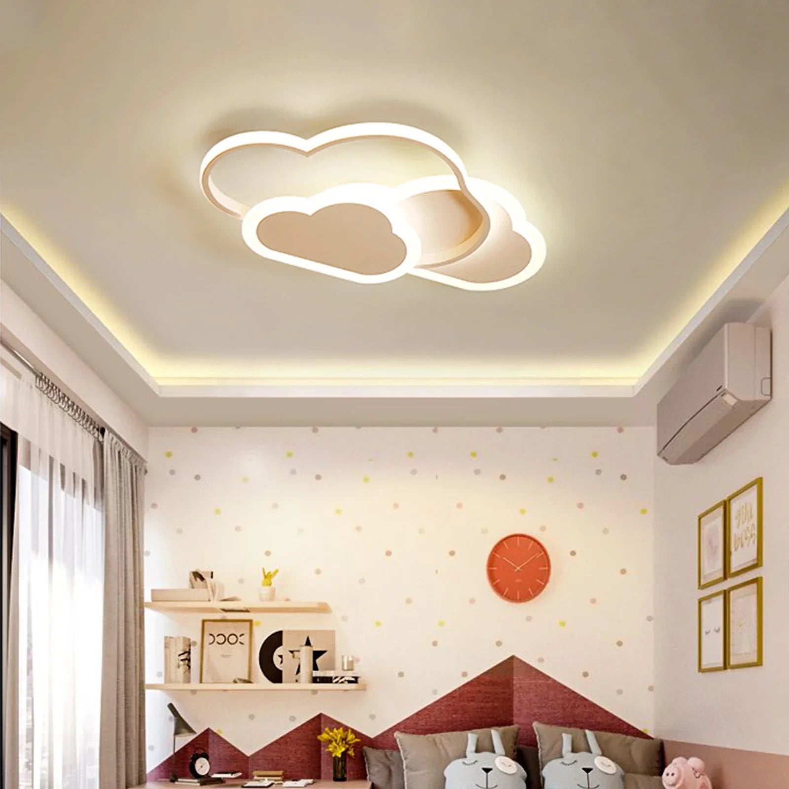 LED Ceiling Lights Fixture – Durable Hardware Body with Wear-Resistant Finish, Soft Luminous Acrylic Panel, and Low Power