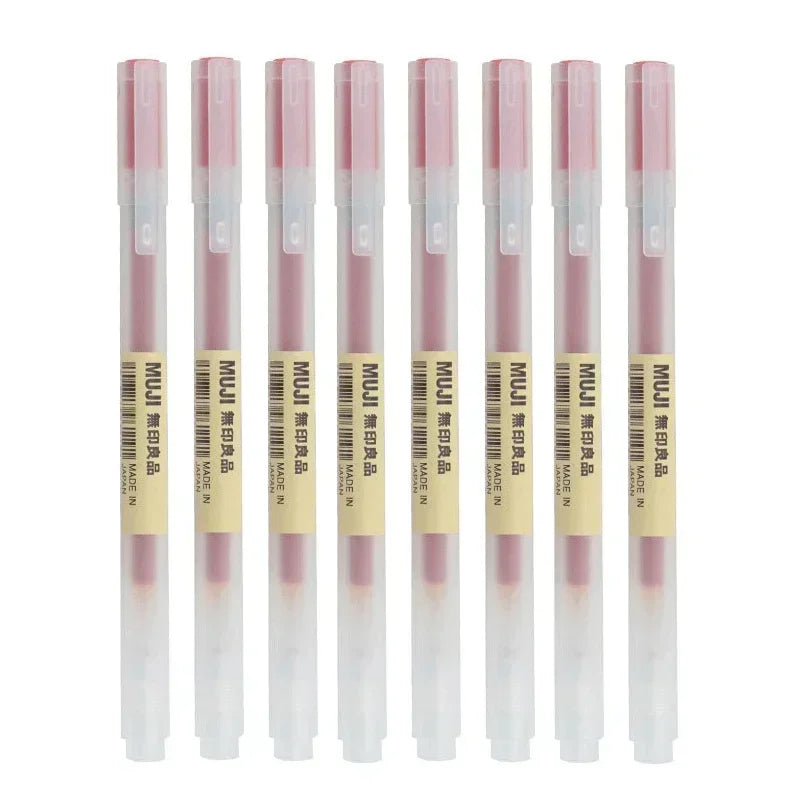 6/8Pcs/Set Gel Pen Black/Red/Blue 0.38/0.5mm Ink Japan Color Pen Office School Ballpoint Pen Japanese Kawaii Stationery