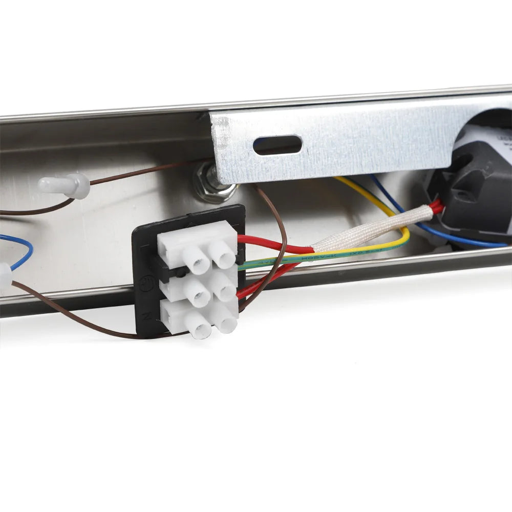 12W 4 Heads Sliver Stainless Steel LED Mirror Front Light, Modern Bedside Wall Lamp for Living Room, Bathroom, Reading Room