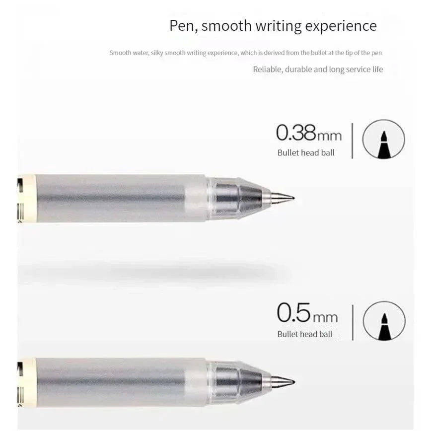 6/8Pcs/Set Gel Pen Black/Red/Blue 0.38/0.5mm Ink Japan Color Pen Office School Ballpoint Pen Japanese Kawaii Stationery
