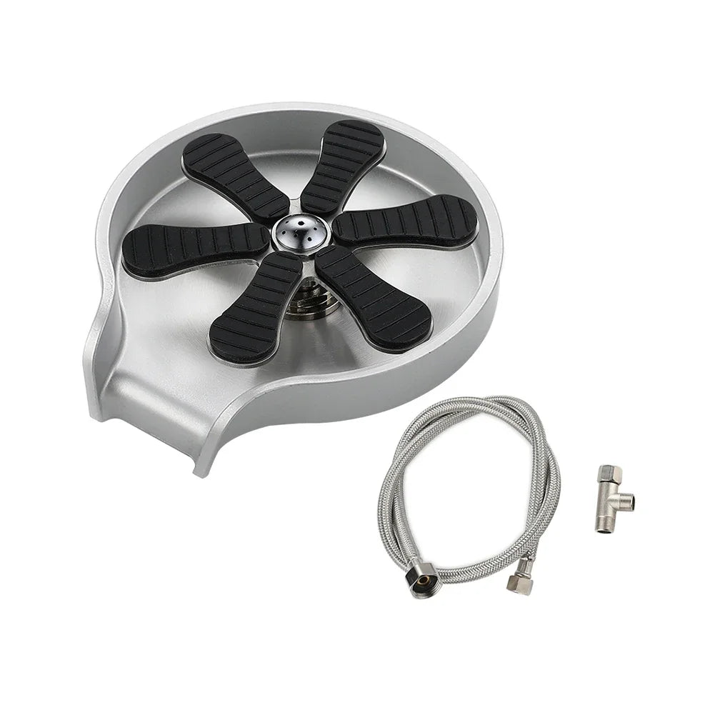 Kitchen Cup Washer High Pressure Automatic Cup Cleaner Multi-Angle Clean Cup Cleaner Machine for Beer Milk Bottle Tea Cup