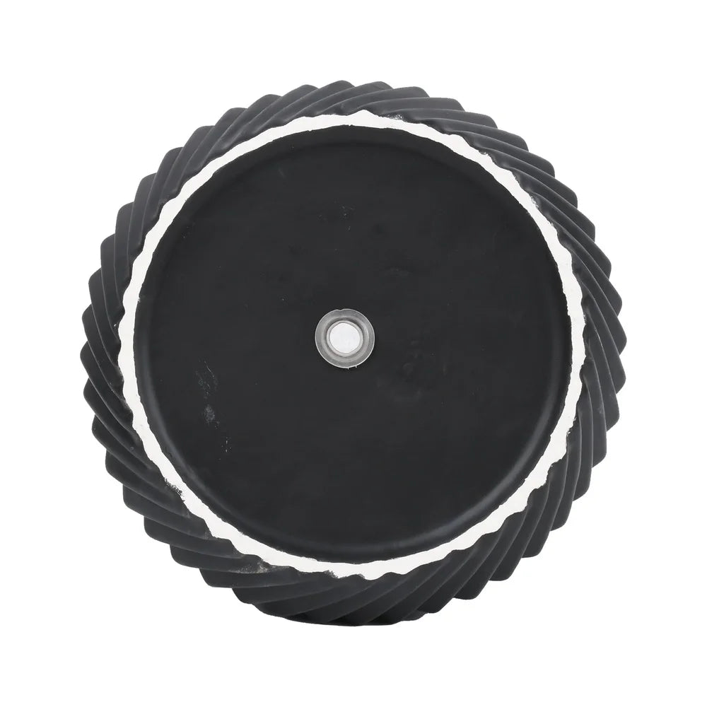 Ceramic Ridge Planter 2 Pack with Drainage Holes Indoor Outdoor Plant Pot Modern Home Decor Perfect Gift Succulents and Foliage