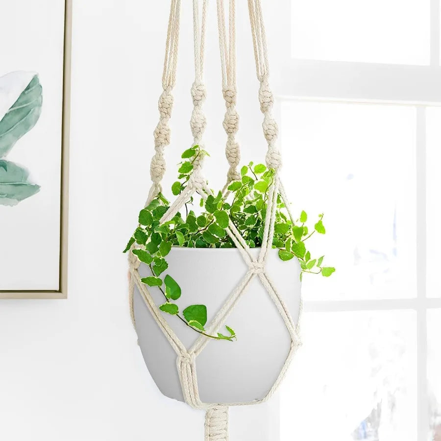 Plant Pots 8 Inch Set of 4 Flower Pots with Multi Mesh Drainage Holes Planters for Indoor Outdoor Garden Plants and Flowers