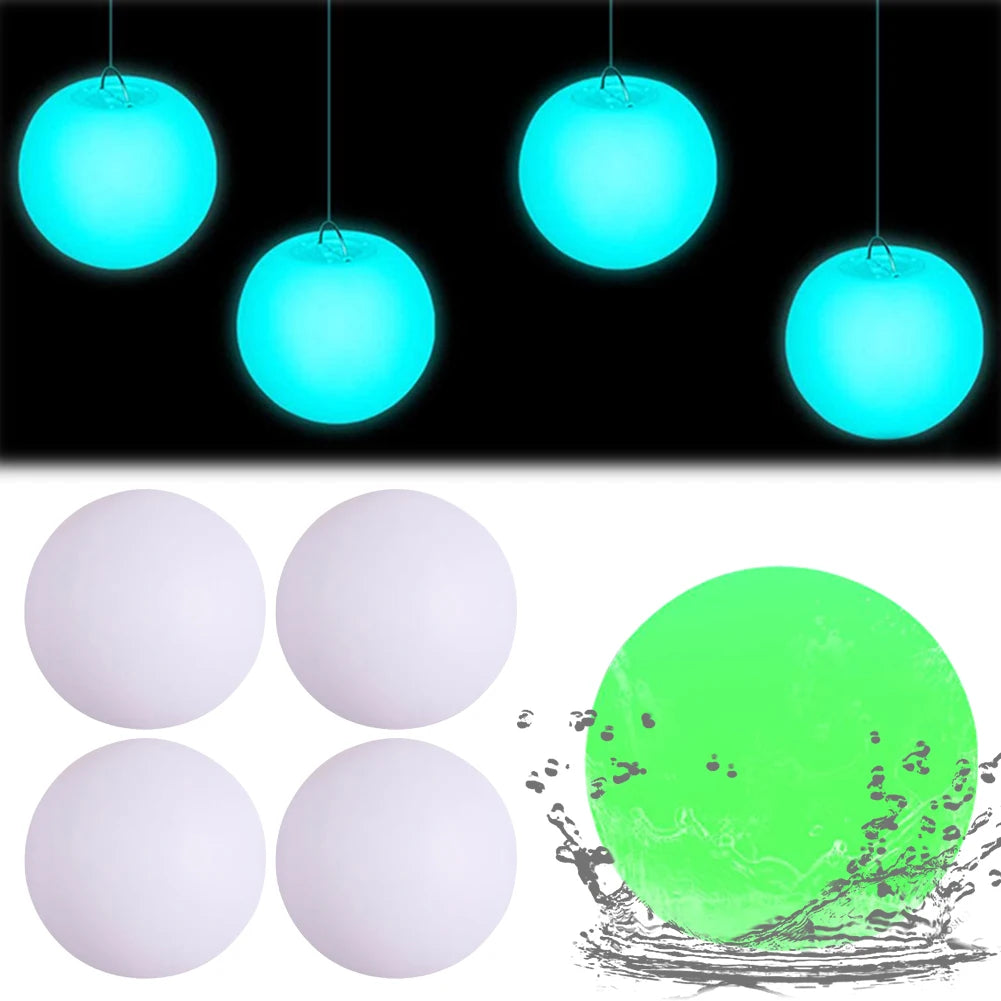 Outdoor Ball Floating Pool Light IP68 Waterproof Garden Luminous LED Ball Swimming Pool Luminous Ball for Garden Yard Pool Decor