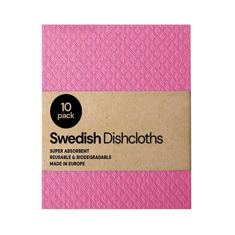 10PCS Reusable Swedish Eco-Friendly Dishcloths Kitchen Cleaning Towels Cloths Kitchen Towels Household Cleaning Products